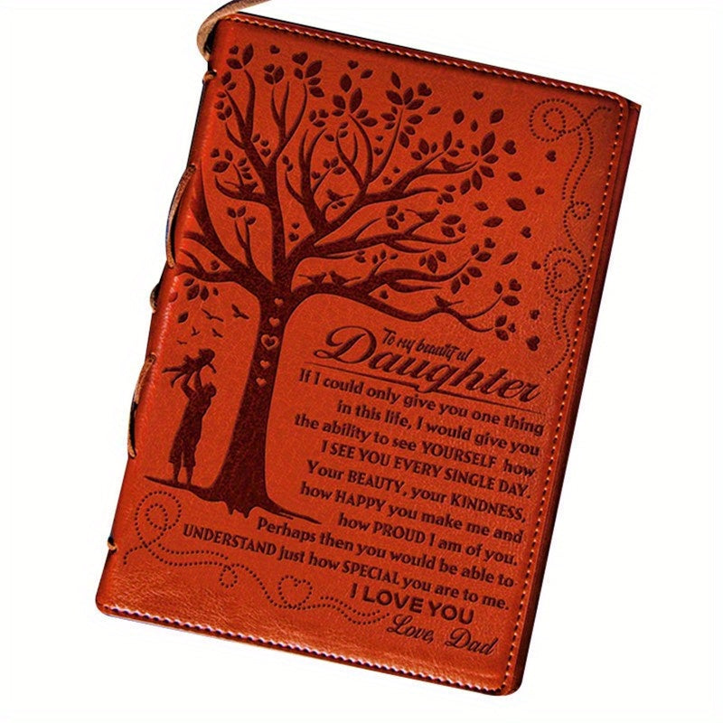 Engraved Leather Journal Notebook for Daughter