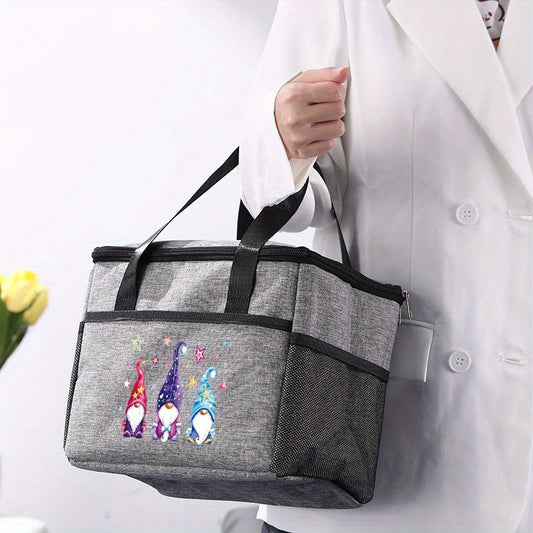 Whimsical Gnome Insulated Lunch Box Bag