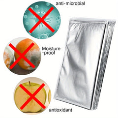 5 Pack Aluminum Foil Food Storage Bags Insulated Cooler Pouches for Picnics