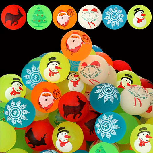 Glow In Dark Christmas Rubber Balls