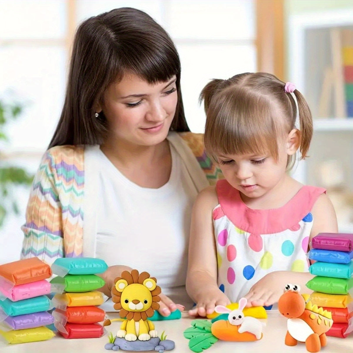Air Drying Clay 24 48 DIY Modeling Clay Set with Sculpting Tools