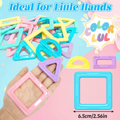 Magnetic Big Size Macaron Construction Set Educational Toy