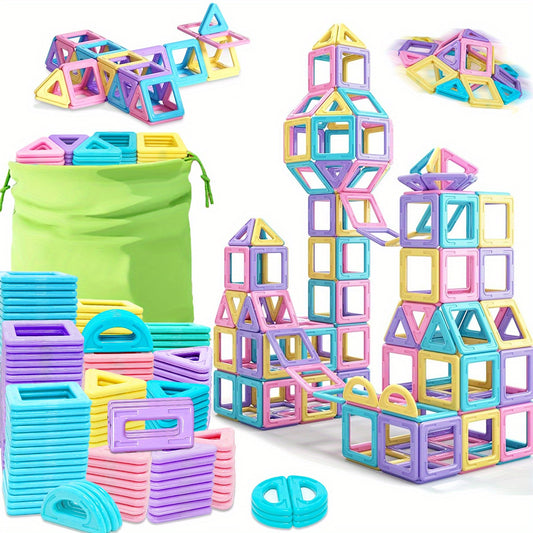 Magnetic Big Size Macaron Construction Set Educational Toy