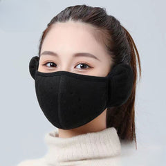 Winter Ear Cover And Mask Set - Cold Proof Breathable Polyester - Hiking Skiing