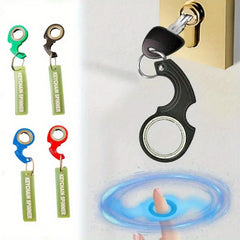 Multicolor Spinner Keychain Stainless Steel Stress Reducer Gadget