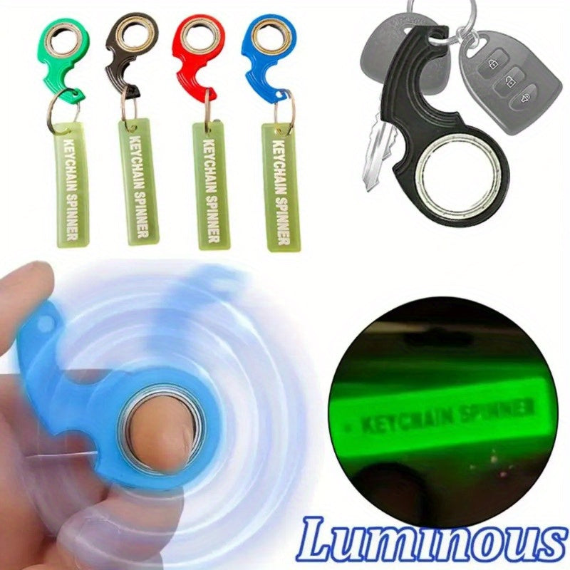 Multicolor Spinner Keychain Stainless Steel Stress Reducer Gadget