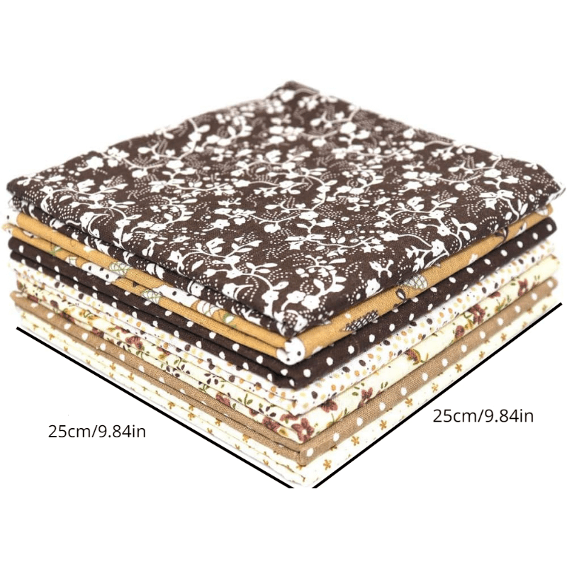 56pcs Fabric Squares for Quilting Mixed Patterns DIY Craft Material
