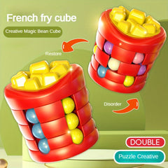 Magic Cube French Fry Magic Beans Stress Relieving Fingertip Top