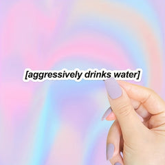 Positive Drinking Stickers for Water Bottles - Hydration Reminder Decals