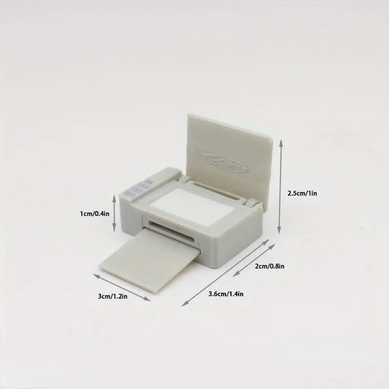 1:12 Dollhouse Office Props Set - Mini Stationery Supplies & Printer Model
