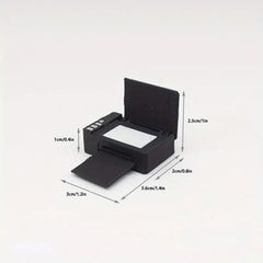 1:12 Dollhouse Office Props Set - Mini Stationery Supplies & Printer Model