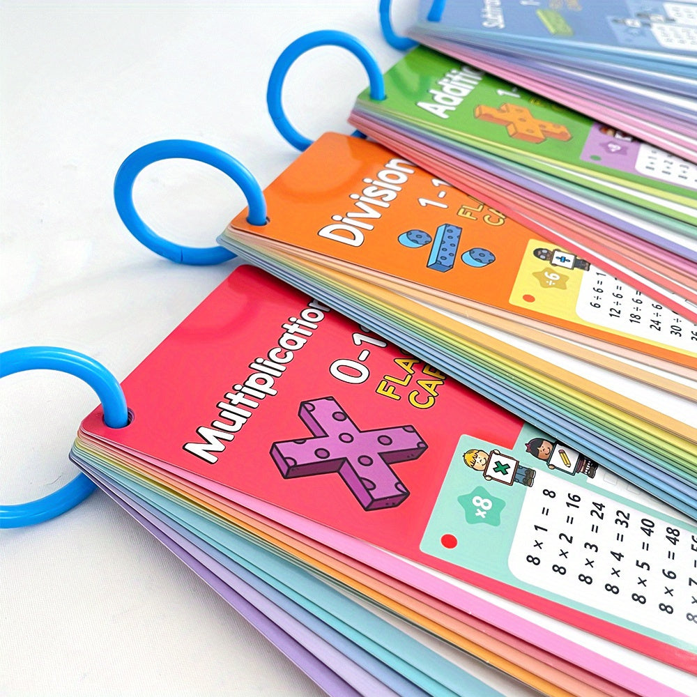 LACHILLY 60 Card Math Flashcards Set with Markers