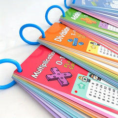 LACHILLY 60 Card Math Flashcards Set with Markers