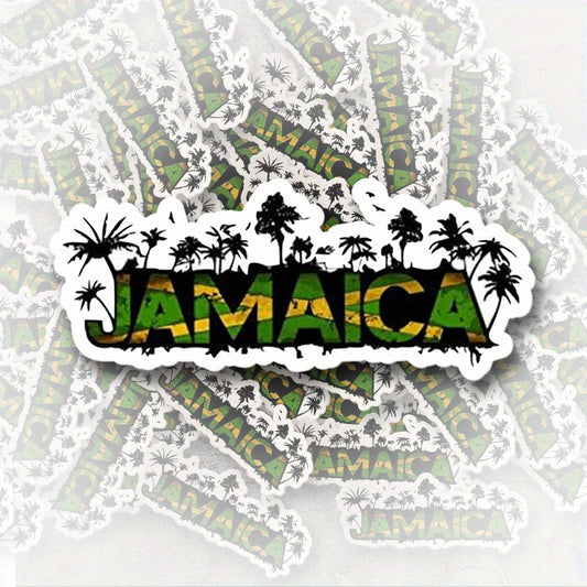 Jamaican Themed Matte Vinyl Stickers for Cars, Laptops, Trucks
