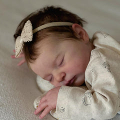 20 Inch Reborn Baby Doll Toy with Cloth Body, 3D Skin, Visible Veins