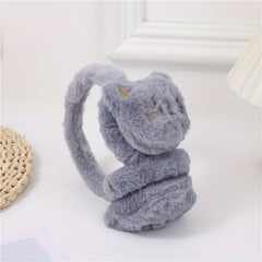 Cartoon Cat Plush Earmuffs for Women Winter Warmth & Style