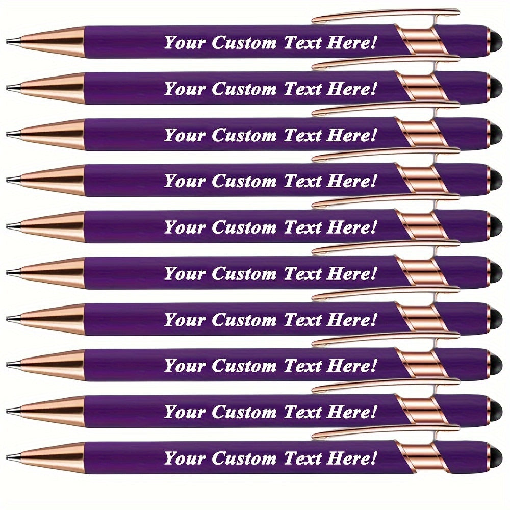 15pcs Custom Aluminum Ballpoint Pens for Events and Parties