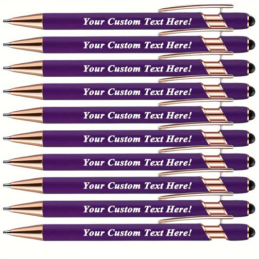 15pcs Custom Aluminum Ballpoint Pens for Events and Parties