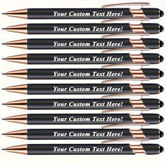 15pcs Custom Aluminum Ballpoint Pens for Events and Parties