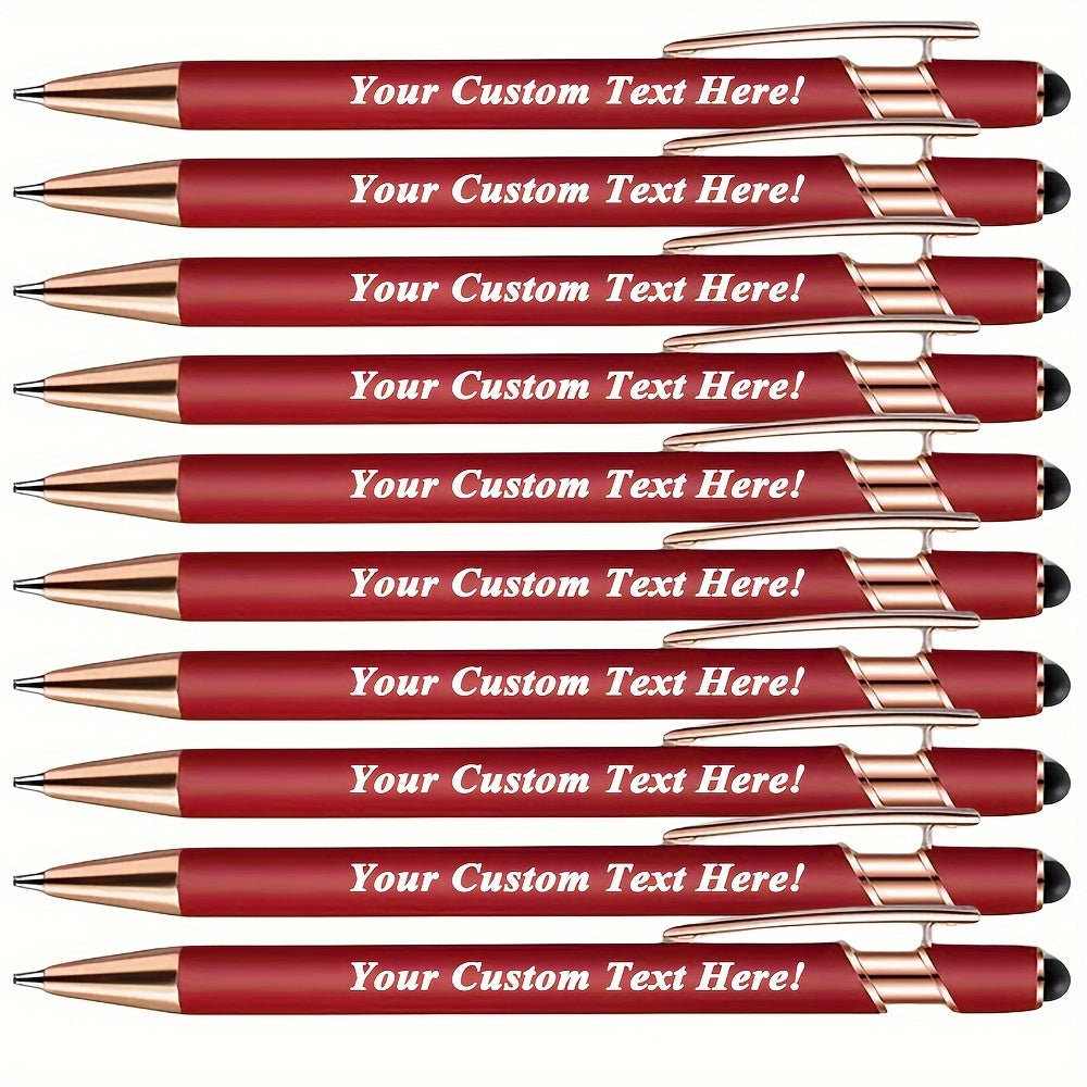 15pcs Custom Aluminum Ballpoint Pens for Events and Parties