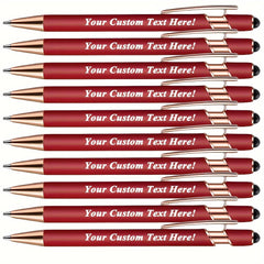 15pcs Custom Aluminum Ballpoint Pens for Events and Parties