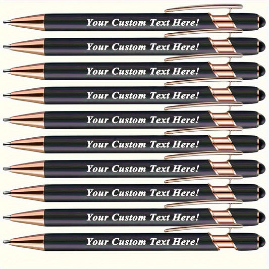 15pcs Custom Aluminum Ballpoint Pens for Events and Parties