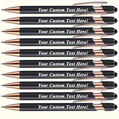 15pcs Custom Aluminum Ballpoint Pens for Events and Parties