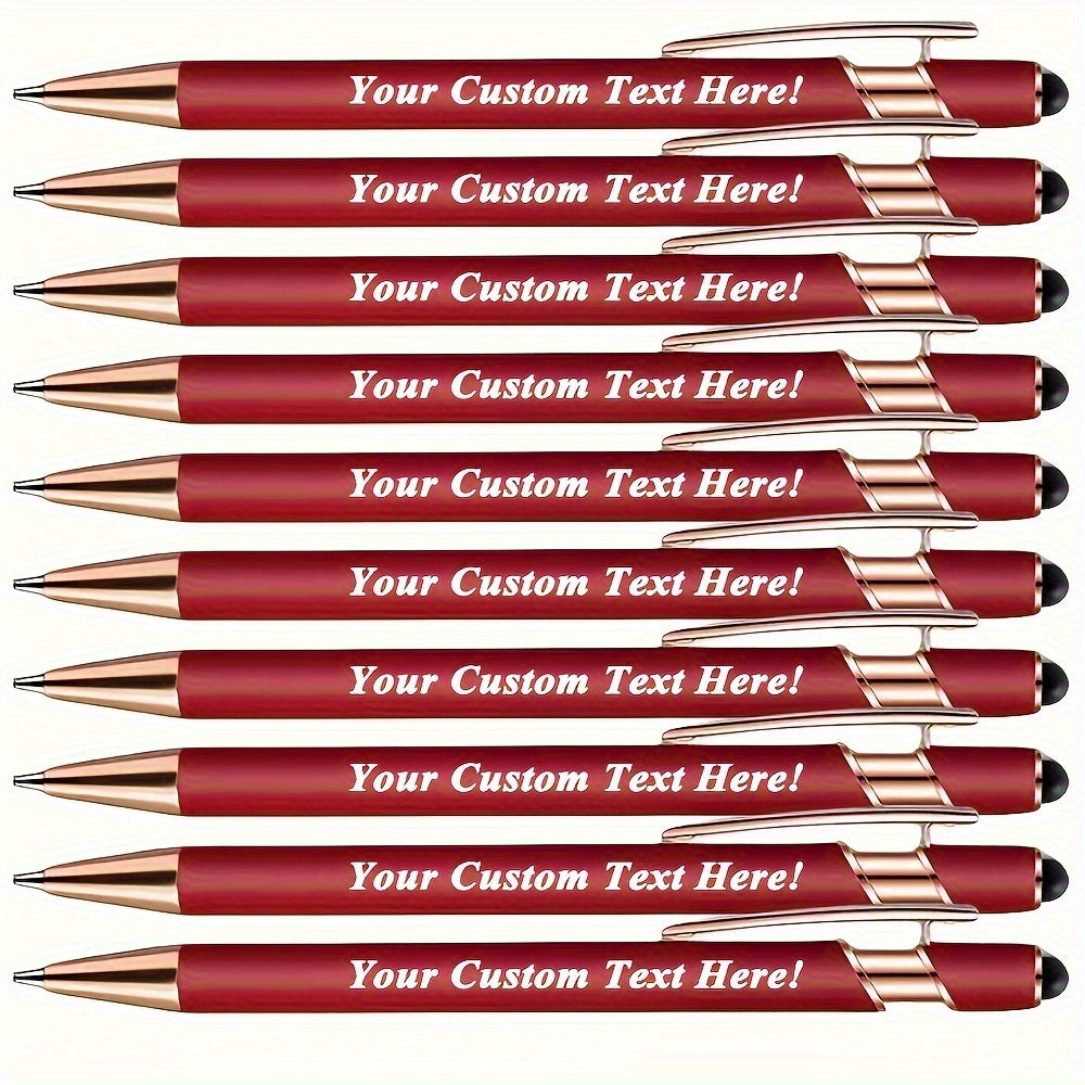 15pcs Custom Aluminum Ballpoint Pens for Events and Parties