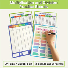 Double-Sided Multiplication & Division Practice Board