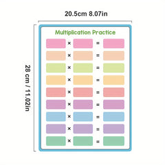 Double-Sided Multiplication & Division Practice Board