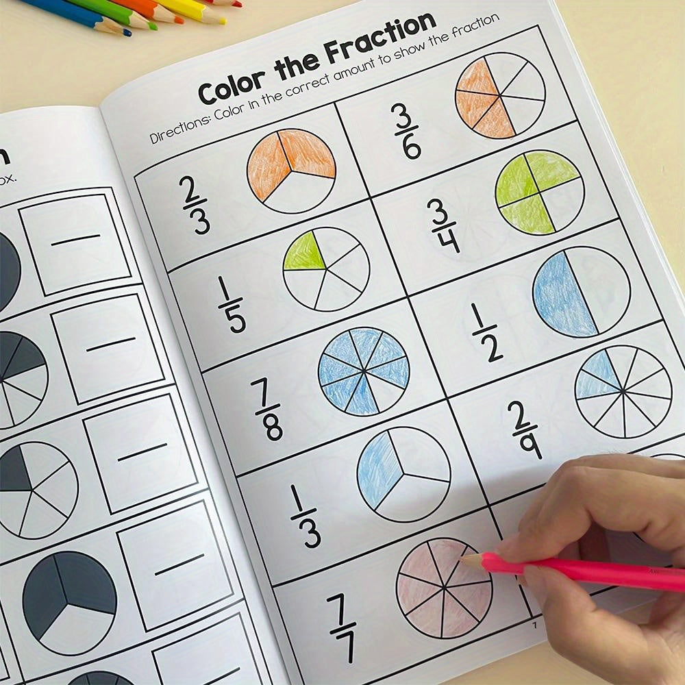 LACHILLY Fraction Workbook for Kids - Math Practice Book