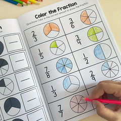 LACHILLY Fraction Workbook for Kids - Math Practice Book