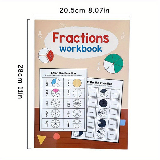 LACHILLY Fraction Workbook for Kids - Math Practice Book