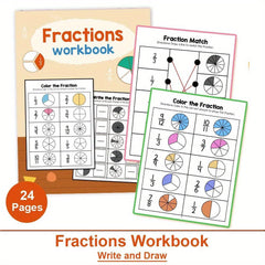 LACHILLY Fraction Workbook for Kids - Math Practice Book