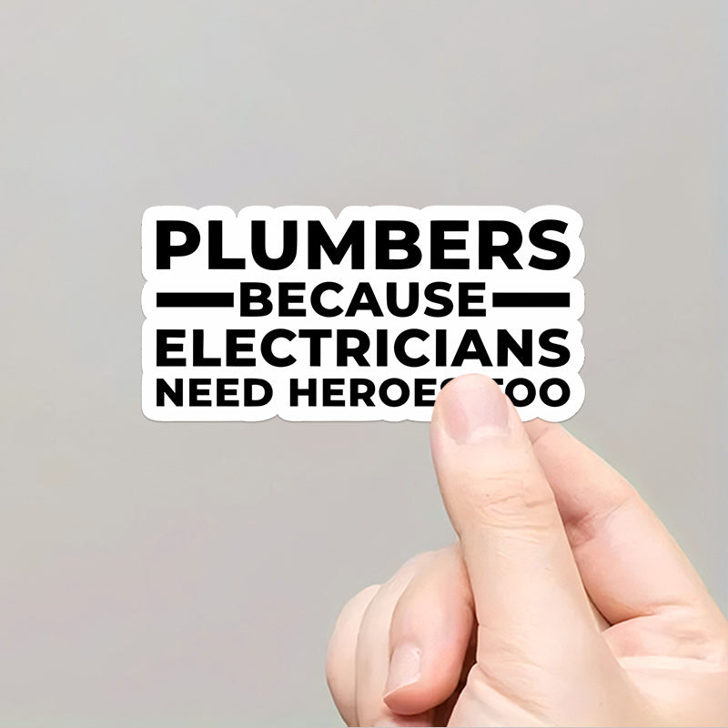 Plumber Heroes Vinyl Sticker Set - Waterproof Decals