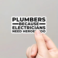 Plumber Heroes Vinyl Sticker Set - Waterproof Decals