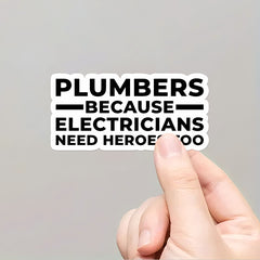 Plumber Heroes Vinyl Sticker Set - Waterproof Decals