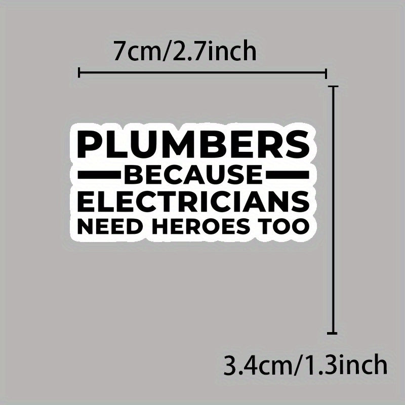 Plumber Heroes Vinyl Sticker Set - Waterproof Decals