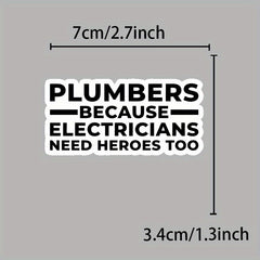 Plumber Heroes Vinyl Sticker Set - Waterproof Decals