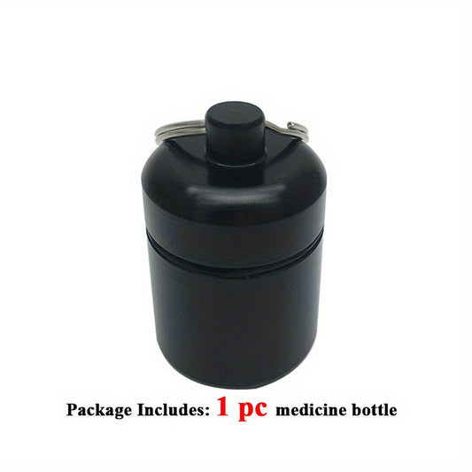Waterproof Pill Container Mini Box Keychain Metal Organizer Portable Pocket