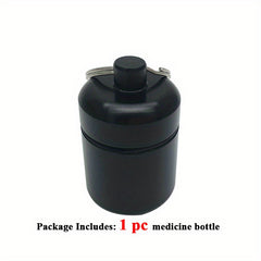 Waterproof Pill Container Mini Box Keychain Metal Organizer Portable Pocket