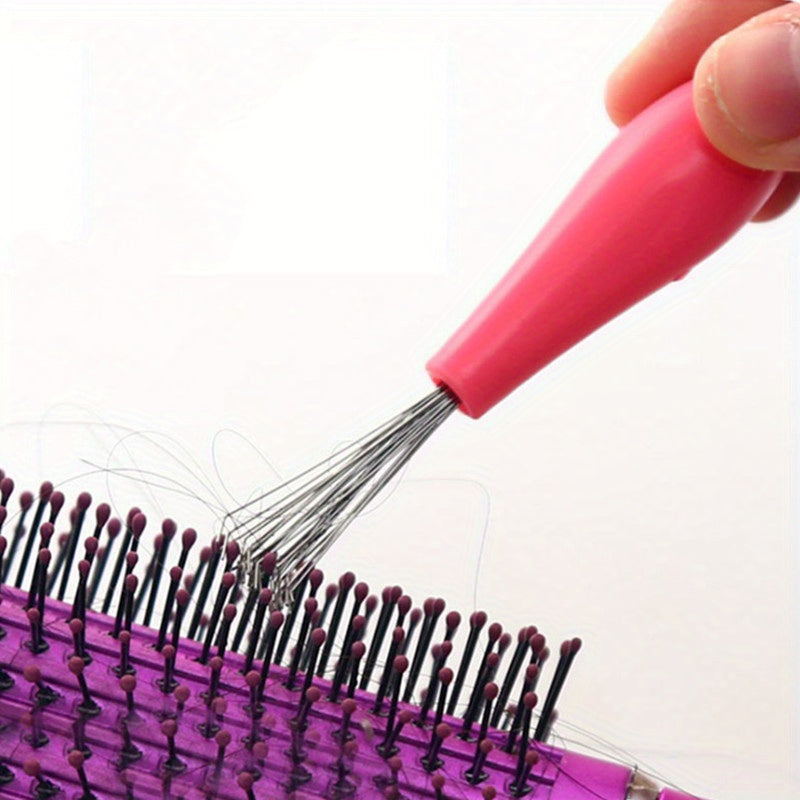 Hair Detangling Comb Cleaning Brush Sturdy Handle Dirt Removal Tool