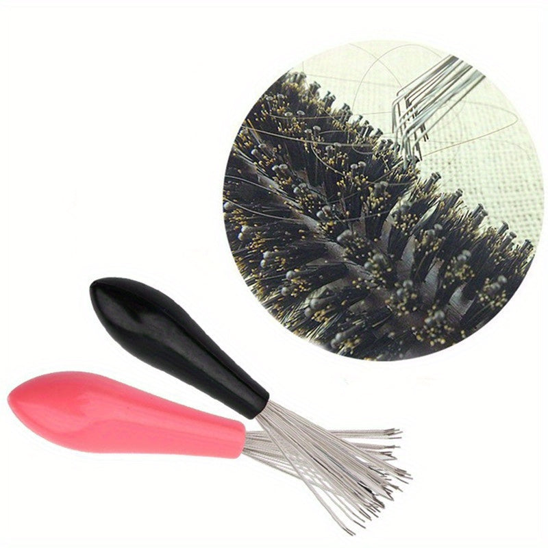 Hair Detangling Comb Cleaning Brush Sturdy Handle Dirt Removal Tool