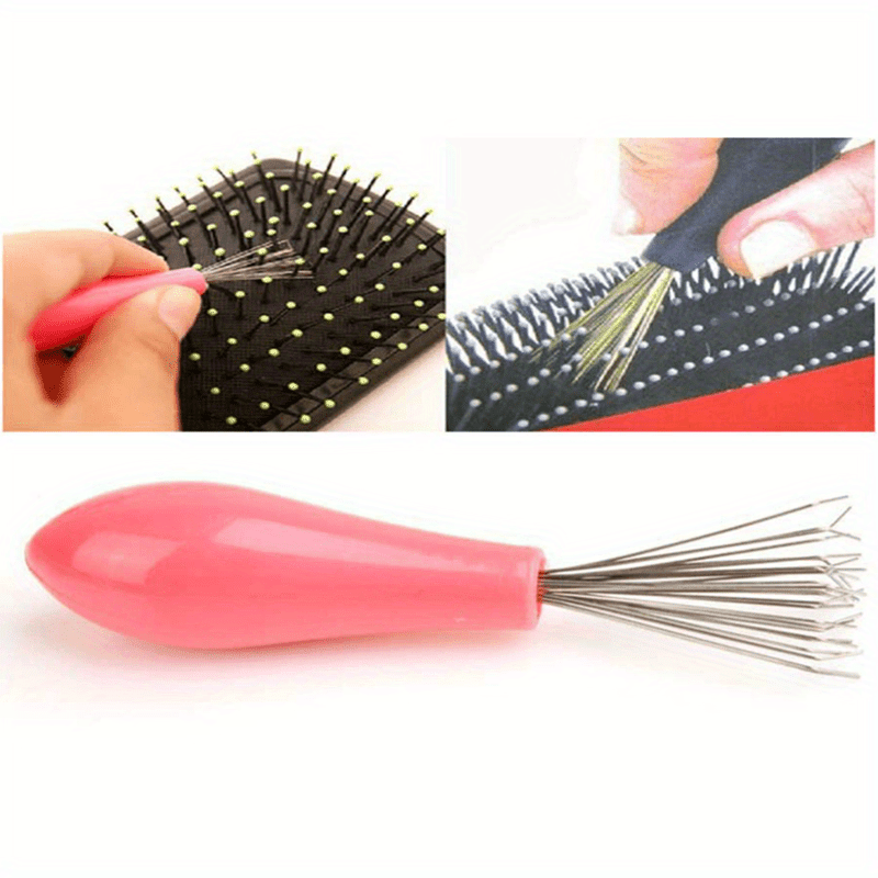 Hair Detangling Comb Cleaning Brush Sturdy Handle Dirt Removal Tool