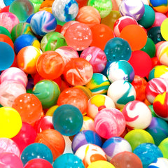 50-100 Assorted Rubber Bouncy Balls - Party Favors & Gift Bags