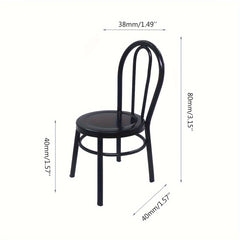 Metal Dining Set Dollhouse Furniture for Kitchen Play