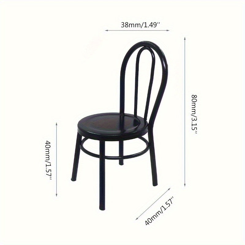 Metal Dining Set Dollhouse Furniture for Kitchen Play