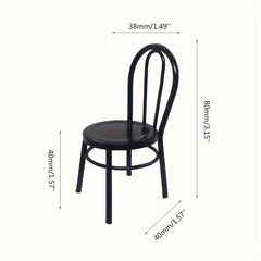 Metal Dining Set Dollhouse Furniture for Kitchen Play