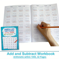 Math Workbook: Addition & Subtraction Up to 1000