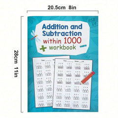 Math Workbook: Addition & Subtraction Up to 1000